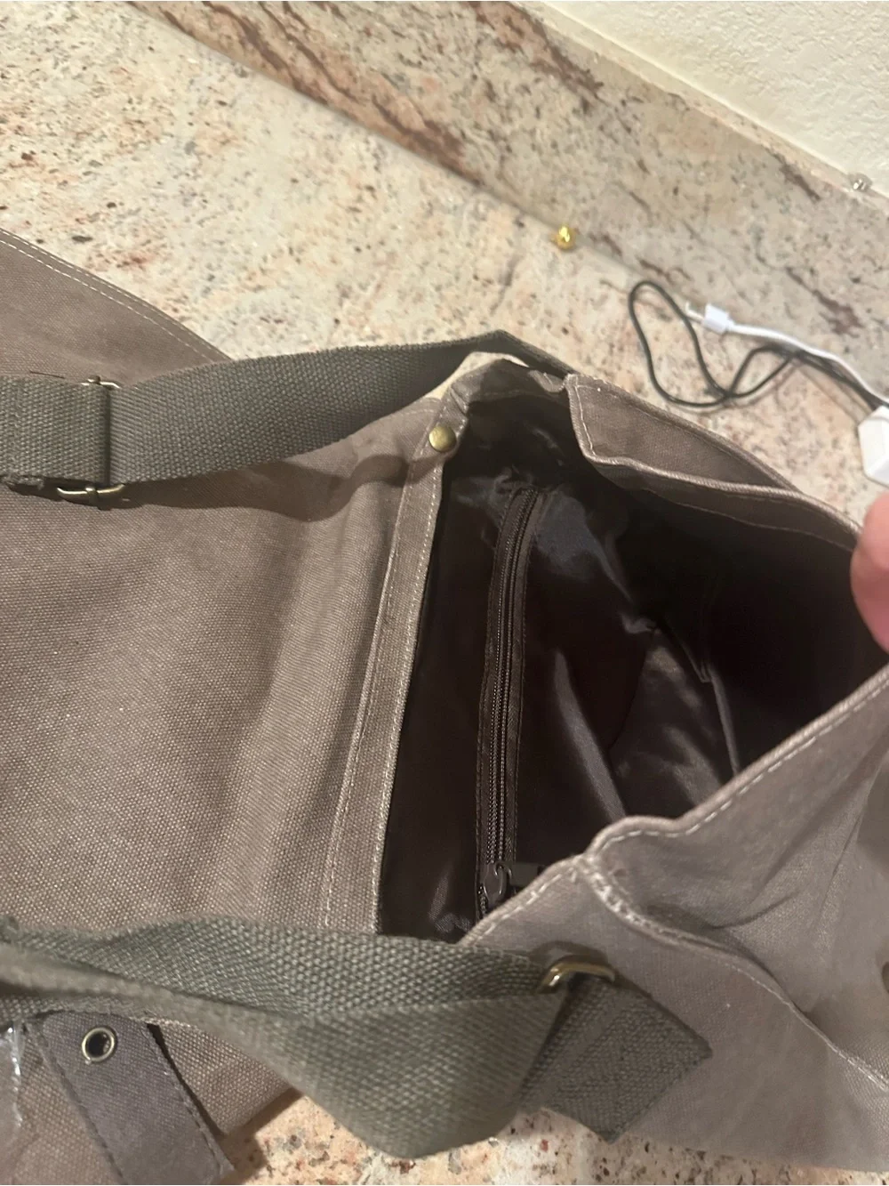 Girl Scout message bag